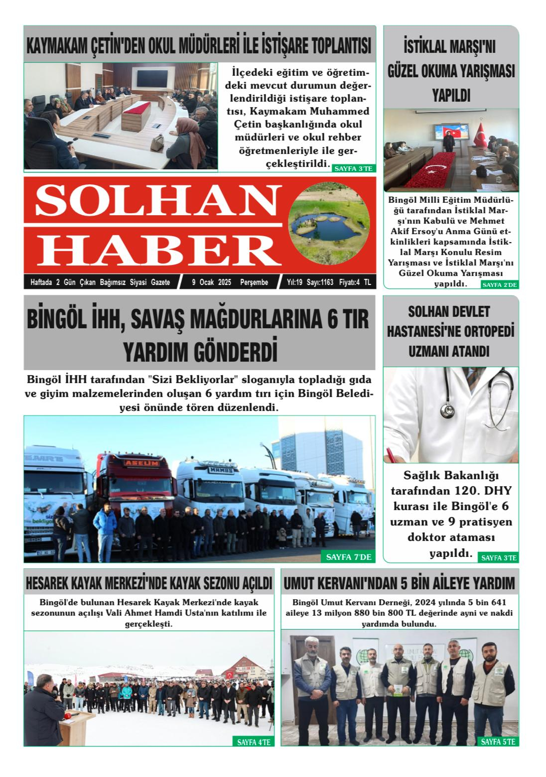 09,01,2024 Tarihli Gazetemiz