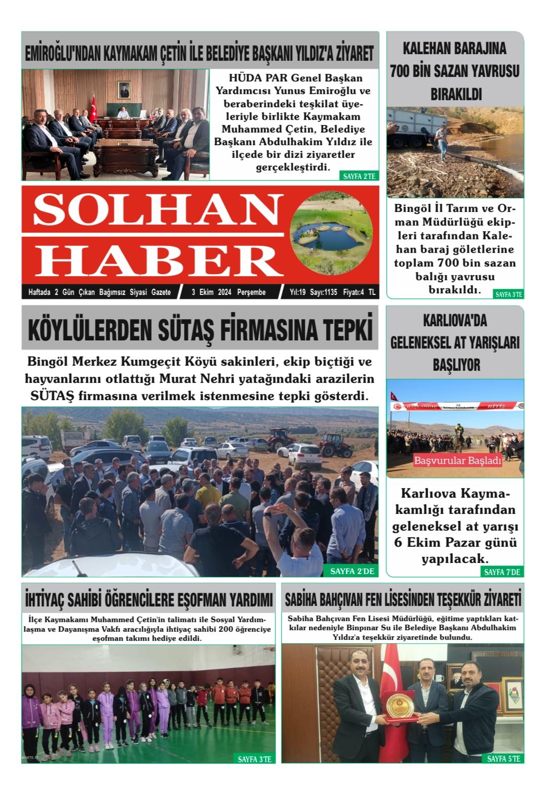 03,10,2024 Tarihli Gazetemiz