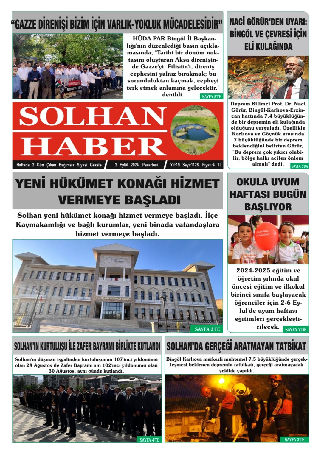 02,09,2024 Tarihli Gazetemiz