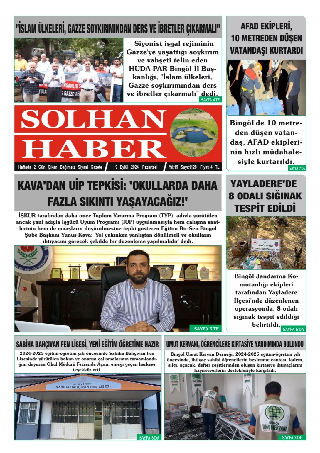 09,09,2024 Tarihli Gazetemiz