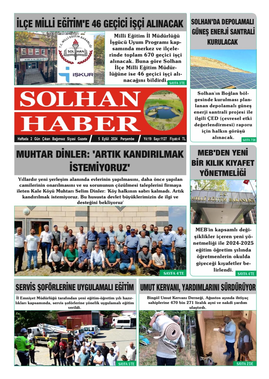 05,09,2024 Tarihli Gazetemiz