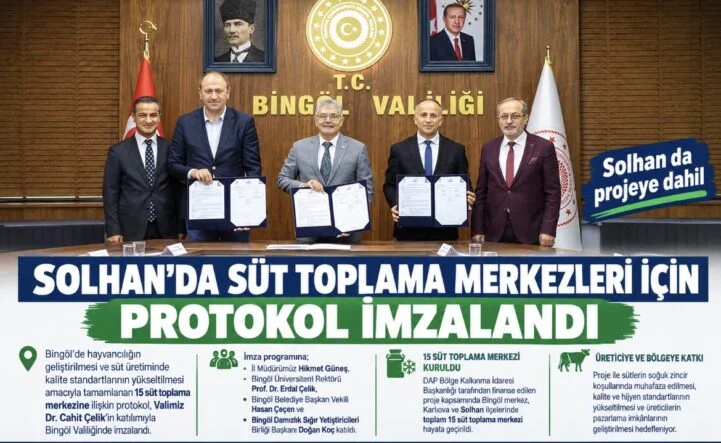 SOLHAN’DA SÜT TOPLAMA MERKEZLERİ İÇİN PROTOKOL İMZALANDI